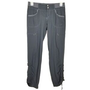 Kuhl Women Kuhlfreya Straight Hiking Pants Sz 6 Reg Gray Ruched Sides Walking